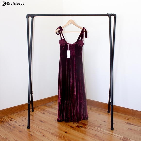 Reformation Antoinette Dress (Plum) - Picture 3 of 4